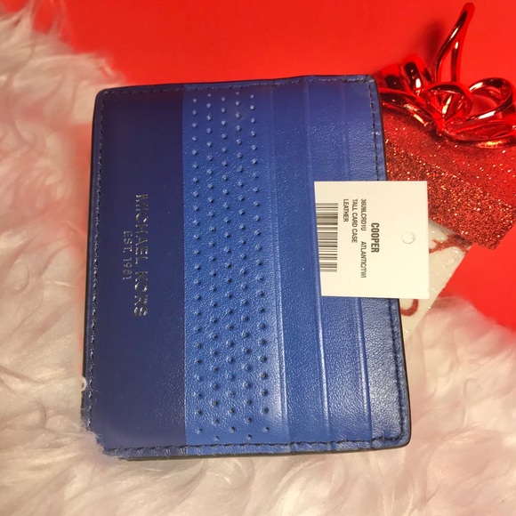 💙 NEW Michael Kors 💙 Leather Card Wallet - Picture 3 of 3
